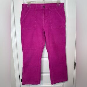 Women’s Lucky Brand Fuchsia Corduroy Cropped Pants